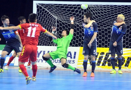 Tuyển Futsal Việt Nam sẽ tái ngộ tuyển Futsal Nhật Bản.